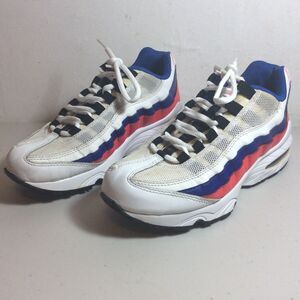 Nike Air Max 95 905348-103 White/Blue/Pink "Solar Pack" Size 4.5Y